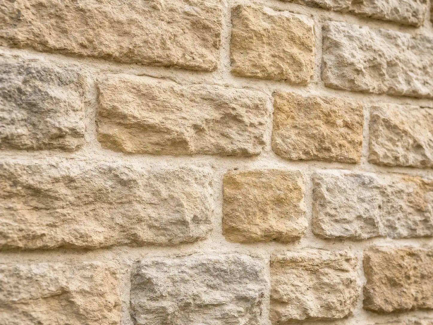 Jute protective covering on freshly repointed facade